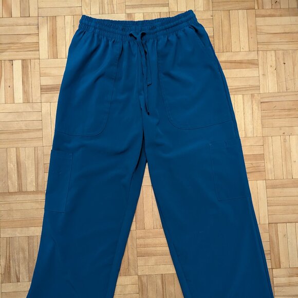 Flex Core Royal Blue 💙 Scrub Pants, Size Medium Fit - Picture 1 of 7